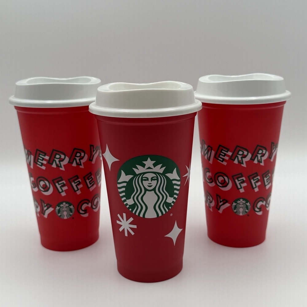 Starbucks 25 Years of Holiday Cup‎ Cheer Red Reusable 2022 Edition